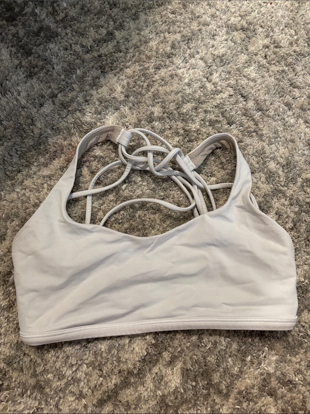 Lulu Lemon Strappy Back Sports Bra - White